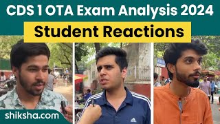 CDS 1 Exam Analysis amp Students Reaction 2024 [upl. by Rhoads]