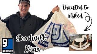 Goodwill Bins Thrifted To Style Home Decor Makeover [upl. by Gardia733]