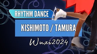 Sara KISHIMOTO 岸本 彩良  Atsuhiko TAMURA 田村 篤彦 JPN  Junior Ice Dance Rhythm Dance  Wuxi 2024 [upl. by Aicemat120]