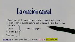 la oración causal¿cómo expresar la causa bac 2022🇪🇦 شرح بسيط [upl. by Aniaz]