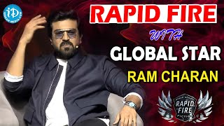 Rapid Fire With Global Star Ram Charan  iDream Kadapa [upl. by Samuelson]