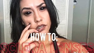 How To Sclera Lenses  Danielle Miranda [upl. by Rilda]