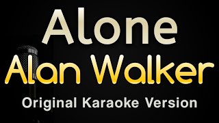 Alone  Alan Walker Karaoke Songs With Lyrics  Original Key [upl. by Anavoig914]