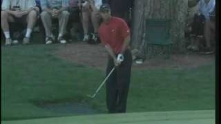 Tiger Woods  Masters shot on 16th hole 2005 [upl. by Oeak]