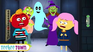 Spooky Scary Elevator  NEW Halloween Skeleton Song By Teehee Town [upl. by Yekim]