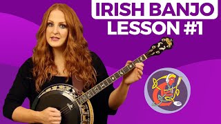 Irish Banjo Lesson 1  The Basics Start Here [upl. by Zebe]