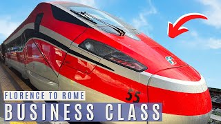 Riding Italys Frecciarossa BULLET TRAIN in BUSINESS CLASS 300 kmh [upl. by Devol13]