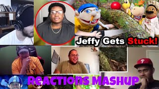 SML Movie Jeffy Gets Stuck REACTIONS MASHUP [upl. by Mordecai]