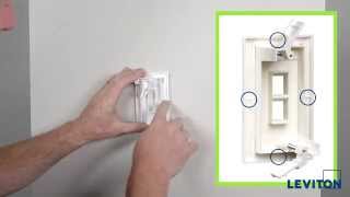 Leviton Presents How to Install a QuickPlate Tempo Wallplate [upl. by Pazice]