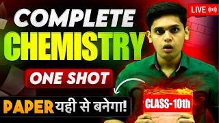 Class 10th Science  Complete Chemistry in One Shot🔥 Important Questions  Prashant Kirad [upl. by Iral]