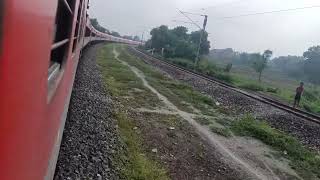 Jaunpur Junction Beautiful Curve Memu train passing Suhaildev express [upl. by Niliram]