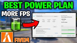 FiveM  Best Power Plan Settings For Gaming  Boost FPS amp Performance Highest Performance [upl. by Ainotahs]