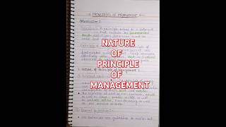 Nature of principle of management  shorts ytshorts [upl. by Bick248]