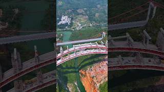 AMAZING ARCHITECT GUIZHOU BRIDGE amp TUNNEL CONSTRUCTION bridge engineering amazing aerial [upl. by Alleirbag34]