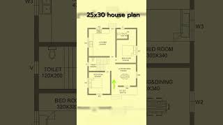 25X30 house plans  25 by house plans shorts houseplans housedesign architecture floorplan [upl. by Wina]