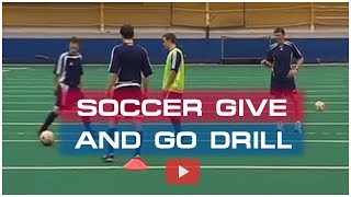 Winning Soccer Attacking Tactics  The Give and Go Drill  Coach Joe Luxbacher [upl. by Davina]