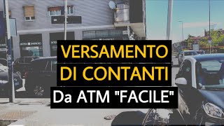 VERSAMENTO Contanti  Intesa San Paolo ATM [upl. by Roehm]