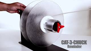 Heavy Duty CAT3 Label Rewinders  Fast Rewinding Loading and Unloading [upl. by Stieglitz]