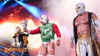 The STARS of CMLL make their AEW inring DEBUT in 8man action  2224 AEW Rampage [upl. by Osric]