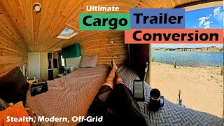 The Ultimate Cargo Trailer Conversion  Sleek Modern and Functional 7x12 [upl. by Rramo]