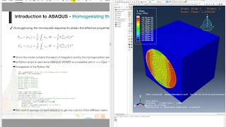 Micromechanical Homogenization Averaging of RVE responses using ABAQUS and Python [upl. by Eniamrahs]