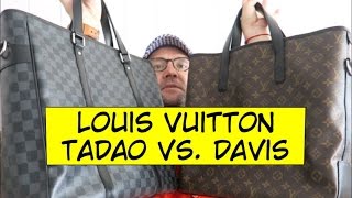 Louis Vuitton  Tadao vs Davis Tote Comparison [upl. by Namzaj]