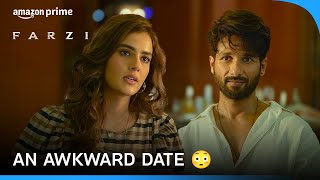 Date Gone Wrong 👀 ft Shahid Kapoor And Kavya Thapar  Farzi  Prime Video India [upl. by Legim]