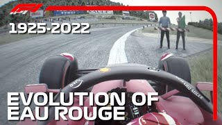 Evolution Of Eau Rouge Raidillon F1 1925  2022 [upl. by Almund]