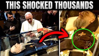 Strange Phenomenon at Padre Pio’s Tomb Golden Liquid Seeping from His Wounds for 2 Minutes [upl. by Lorrimer]