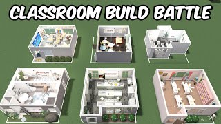 50k CLASSROOM BUILD BATTLE in BLOXBURG [upl. by Ayiotal35]