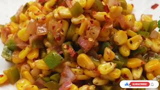 Italian Style Corn Chaat RecipeSweet Corn Chaat RecipeSpecial Corn ChaatMasala Corn Recipe [upl. by Kylila163]