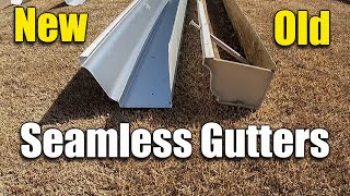 Seamless Gutter Install  Replacing Old Gutters [upl. by Conlon]