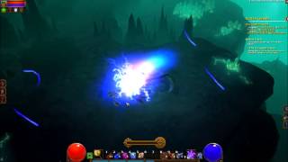 Torchlight glitch autocasting Shocking Burst free mana [upl. by Noiramaj]