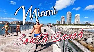 Miami South Beach Walking tour \ South Pointe Park Pier \ Miami Florida 4K \ 2023 [upl. by Assenav821]