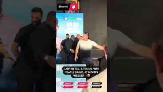 DarrenTill amp TommyFury nearly brawl at presser Boxing JakePaul KSI UFC Boxingnews boxer [upl. by Kushner]