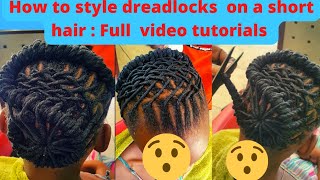 how to style dreadlocks for ladies Full tutorials dreaducation afrodreaducation dreads locs [upl. by Anes]