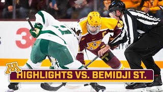 Bemidji State at Minnesota  Highlights  Big Ten Hockey  Oct 8 2023 [upl. by Siocnarf7]