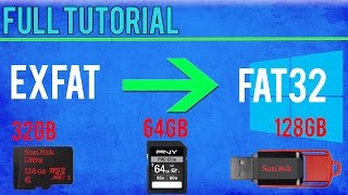 HOW TO Format SD Card To FAT32  Win 108187Vista  TUTORIAL [upl. by Paulo]