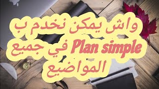 إمكانية الإشتغال ب منهجية plan simple في جميع المواضيع production écrite إستعد للإمتحان الجهوي [upl. by Aileon]