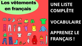 TOUS les vêtements en français [upl. by Wahkuna]