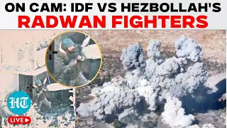 LIVE  IDF Releases Drone Footage of Airstrike Targeting Hezbollahs Elite Radwan Force in Lebanon [upl. by Rodrich]