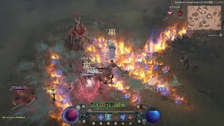 Diablo 4 Sorcerer PvP🔥Hatred Chosen Firewall Sorcerer stacking fast fire damage with Tal Rasha ring [upl. by Notlrahc696]