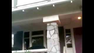 Install Soffit Panels Scribe Cut Plywood to Rough Stone Column Face [upl. by Aseral109]