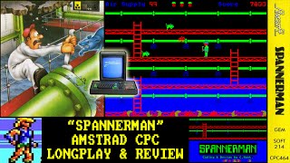 AMSTRAD CPC Spannerman  Longplay amp Review [upl. by Artus]