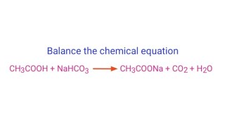 CH3COOHNaHCO3CH3COONaCO2H2O balance the chemical equation mydocumentary838 [upl. by Mills289]