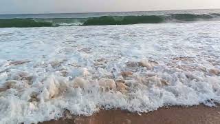 Breaking waves surging surf [upl. by Rabaj]