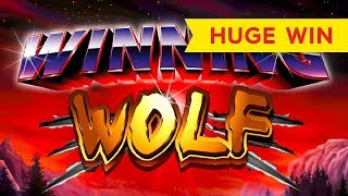 MAJOR PROGRESSIVE Winning Wolf Slot  HUGE RETRIGGER BONUS [upl. by Poul]