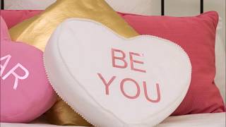 DIY Conversation Heart Pillows [upl. by Shaper477]