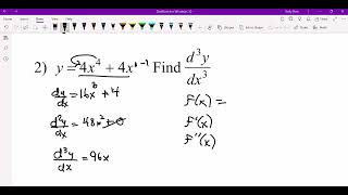 Higher Order Derivatives poly  Wk6 [upl. by Arnuad436]