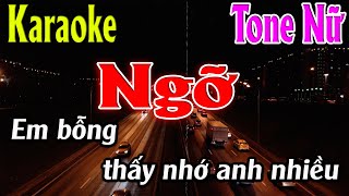 Ngỡ Karaoke Tone Nữ Karaoke Lâm Organ  Beat Mới [upl. by Brittnee416]